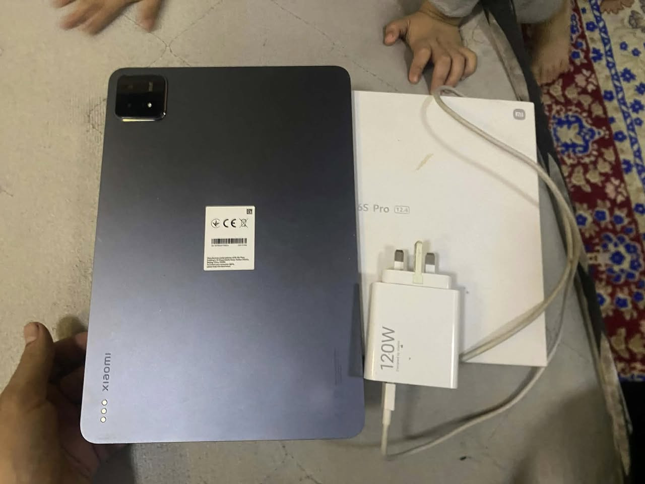 متاح شاومي 6s برو اس ذاكره 512 رام 12+12
ملحقات كامله من كرتون + شاحنه اصلي 120W مالته + كيبل أصلي 
يشغل 120 فريم ببجي 
كيبورد وماوس وقطعه ببجي وستان وميز 
محتويات العلبة: تاب Xiaomi Pad 6S Pro 12.4 
وبي خدوش بسيطة مالت الحافظه ستخدام مكفول مادخل صيانه 
مكاني بغداد الشعله 
السعر  الجهاز و 550ملحقاته كامله ويا ميز وستان وماوس وكيبورد وقطعه ببجي كيمنك الغراض مستخدمات قليل فقط فحصناهن


**إذا كنت صاحب هذا الإعلان وتريد حذفه لأي سبب، رجاءا أرسل رسالة إلى الدعم الفني**