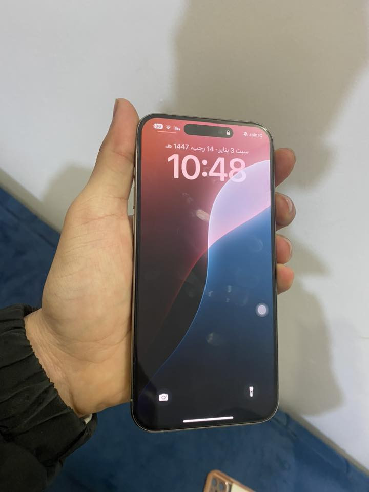 ايفون 15برو ماكس للبيع جهاز نضيف خدش مابي مامفتوح ابد شرط فحص بطاريه 86
ذاكره256
كارتونه غراضه كامله
السعر 950بي مجال بسيط
***********
