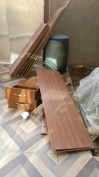 كنتور خشبي • ٣ أبواب جرارتين • مكافحة حشرات