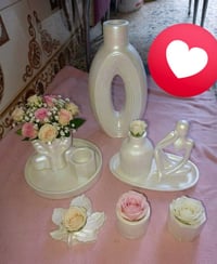 سيت ١٠قطع • مصبوغ أبيض لؤلؤي