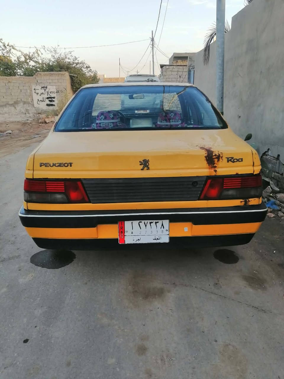 السلام عليكم بيجو روه موديل 10 كير ومكينه خير من الله شواصي مكفولات كهربايات شغاله غرفته حلوه  
غرفته حلوه السياره حلوه عايزه ترتيبات بسيطه 
بدون راعي وسنويته ضايعه ابيع جوم حديد السعر مليون وميه مكاني نجف عباسيه ***********
