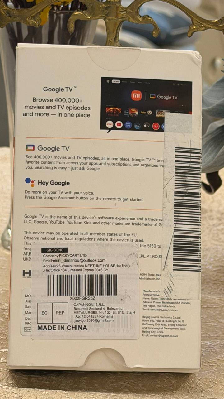 Tv box شاومي  جيل الثالث جديد

80 الف 

توفير توصيل لجميع المحافظات


**إذا كنت صاحب هذا الإعلان وتريد حذفه لأي سبب، رجاءا أرسل رسالة إلى الدعم الفني**