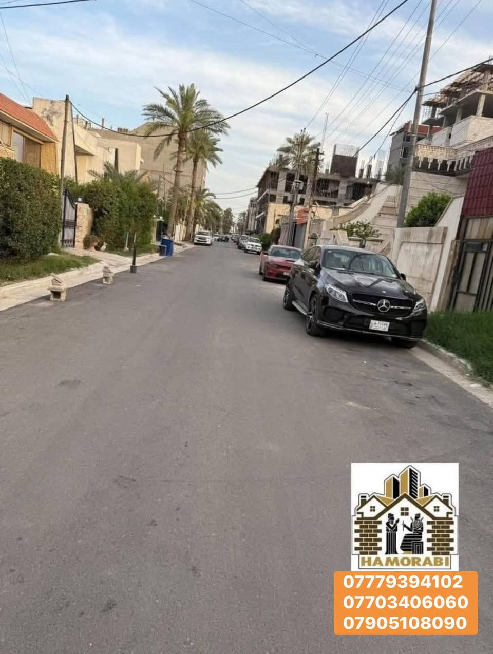 💢أرض للبيع في العرصــــات RM💢

📍العنوان : العرصات  - جهة الكرادة خارج  الـ RM  الشارع المقابل لمطعم بابيش 📍  

▪️المساحة : 548 متر           

📏 الواجهة : 17،7 متر    
 
✔️ سند مستقل ✔️

⭕️ الأرض تصلح لبناء عمارة متعددة الطوابق ⭕️

▪️باقي التفاصيل السعر والعنوان (عند الاتصال أو حضورياً)

✍🏻للاستفسار الاتصال على الأرقام التالية : 

***********📲***********📲***********📲

✔️أو مراجعة مقر الشركة الكائن في (الكرادة - شارع العطار)✔️

💢®️شركة عصر حمورابي للاستثمار والتطوير العقاري®️💢

✅الشركة مجازة رسمياً✅

▪️نستقبل جميع العروض والطلبات العقارية▪️

⭕️ بيع - شراء - أيجار - أدارة أملاك ⭕️
