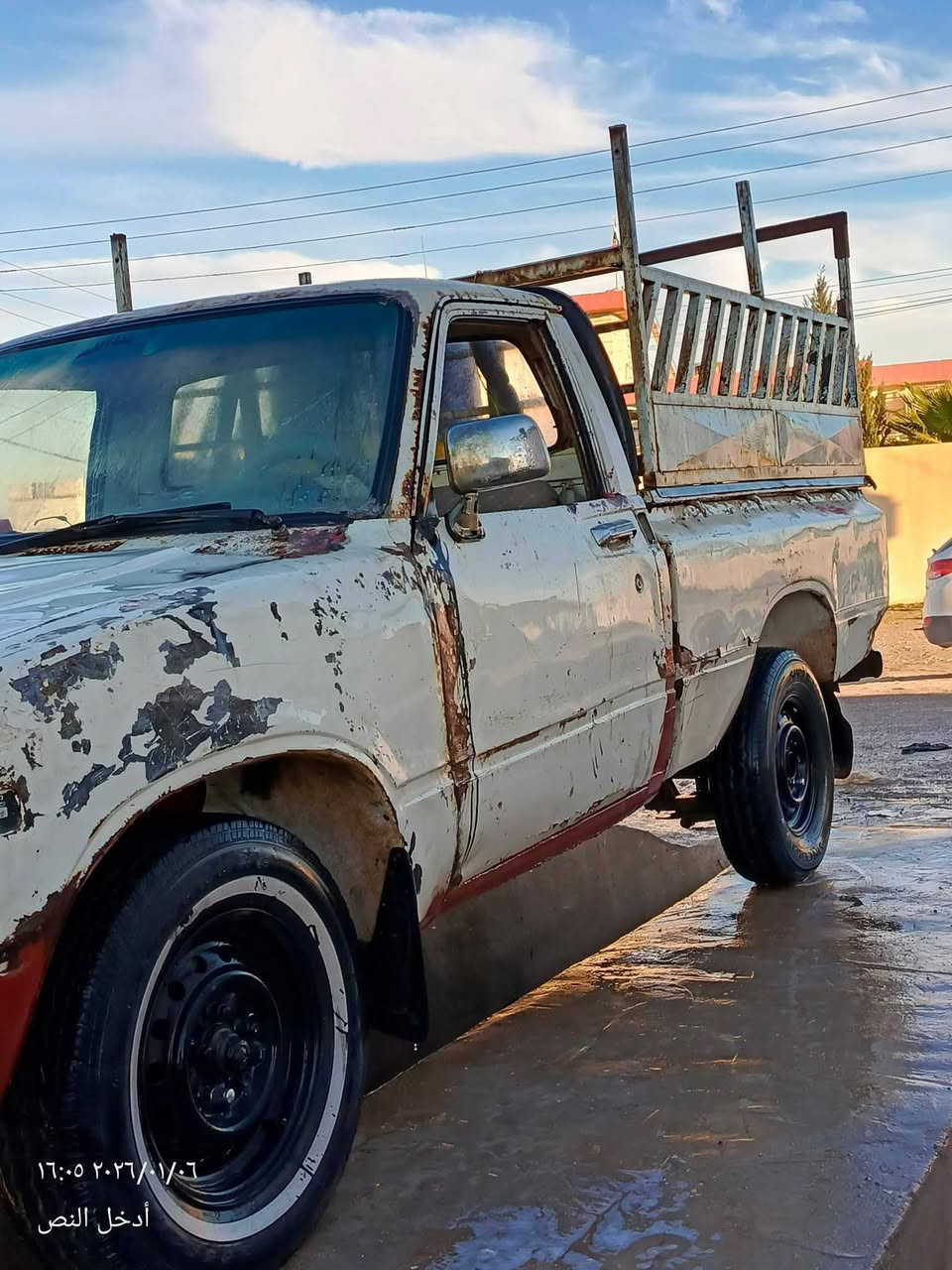 السلام عليكم بيكم 80للبيع كير ومحرك شرط حداديه عالشاصي كابون بانزين بيها رقم نينوى اصفر تريد وكاله تريد تحويل. السعر 18 وبيها مجال قليل. ***********
