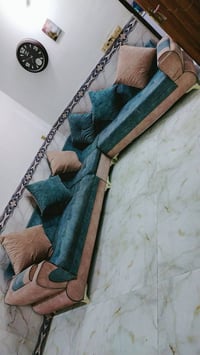ديوان تركي ١١ نفر • طاولة طعام ٦ كراسي • نجف حي ميسان