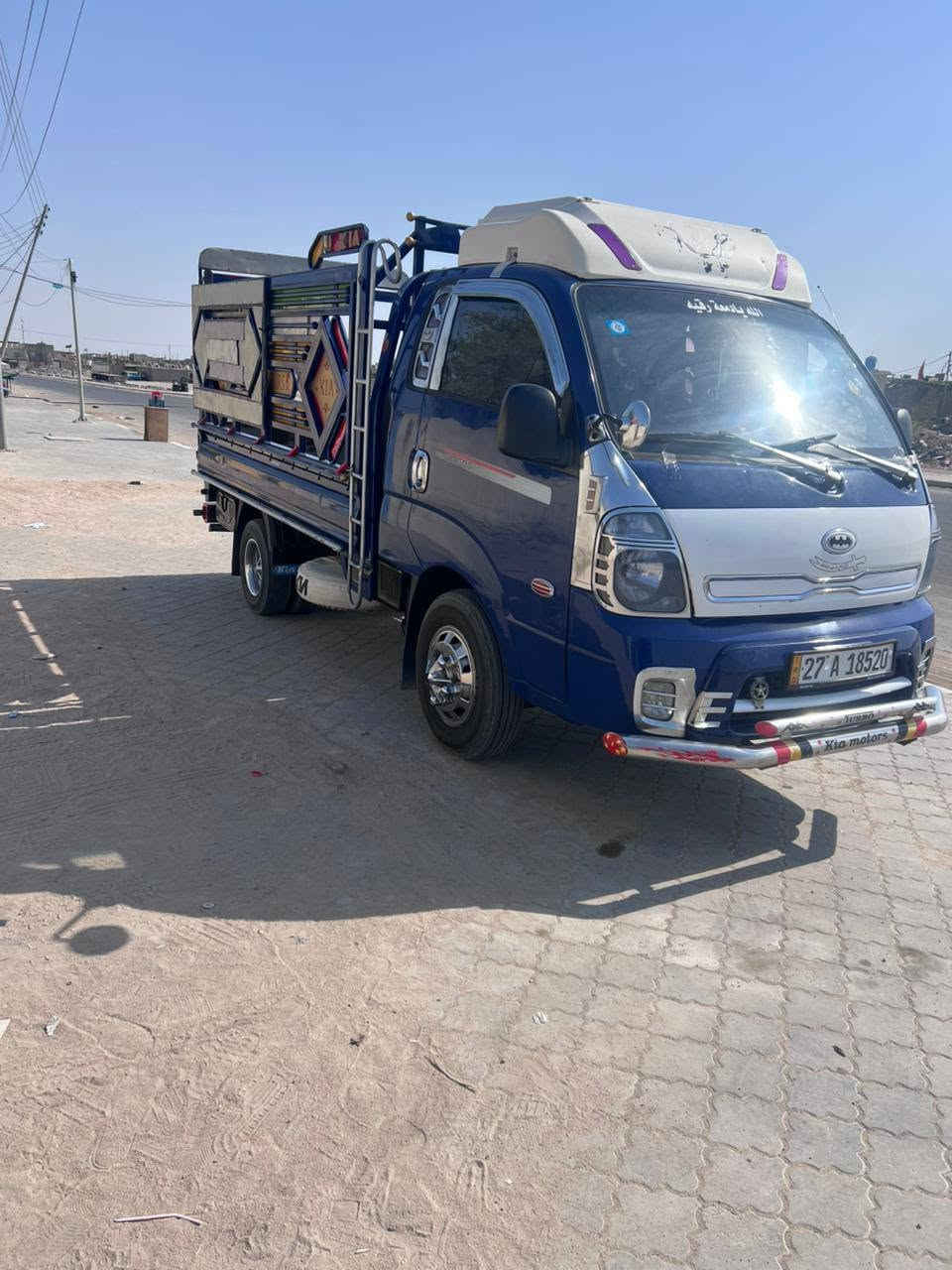 كيا بنجو موديل 13 صبغ جمالي مكان بصره الزبير كفاله السياره من ضربه المحرك مكمل محرك سبعه 125 وبيها مجال ***********
