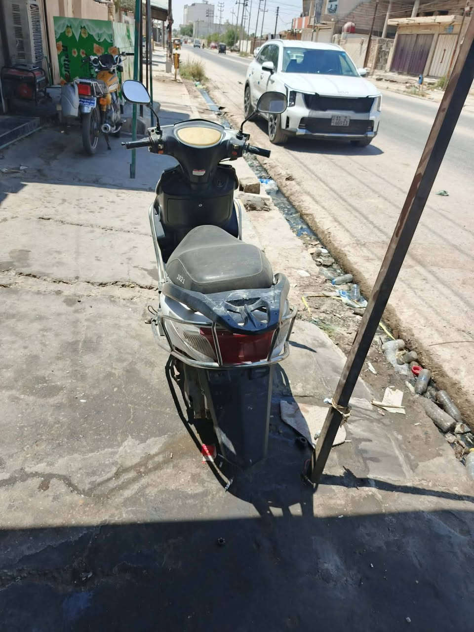 مكلف بالنشر 📍
سلام عليكم دراجه للبيع  سكنس صيني ابيع كوم حديد الاستفسار ***********
@إشارة

