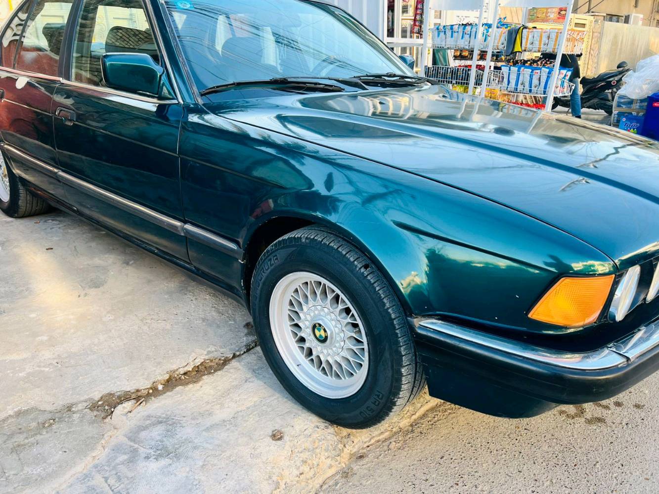 مكلف بل نشر بي ام 735 موديل 91رقم انبار مشروع وطني تحويل ثاني يوم سياره بدون ضربه صبغ عام السعر 55 وبيه مجال رقم صاحب السياره ***********