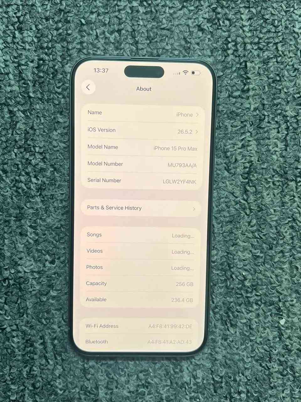 15 برو ماكس لون تيتانيوم
ذاكره 256 بطاريه 92

عربي شرق اوسط ماستر

( مبدل شاشه مال جهاز تفصيخ ع ضمان)

مكفول الجهاز ع فحص وبي ضمان

السعر 825 الف

مكاني بغداد-الوزيريه

-----------------------------------------------------

الشراي ياخذ سكرين للمنشور ويراسلني واتس

***********
