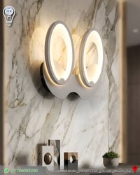 براكيت انارة حديث باللون الابيض متوفر لدى البدر للانارة  متوفر توصيل ل...