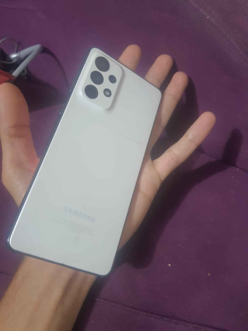 سامسونك a73 5g  ذاكرة 256 سعر 250 بيع او مراوس جهاز مكفول فقط ضهر مالته مثل ما مبين بلصور تعبان شوي مكاني بغداد الكمالية فقط جهاز بدون غراض *********** بغداد, العراق
