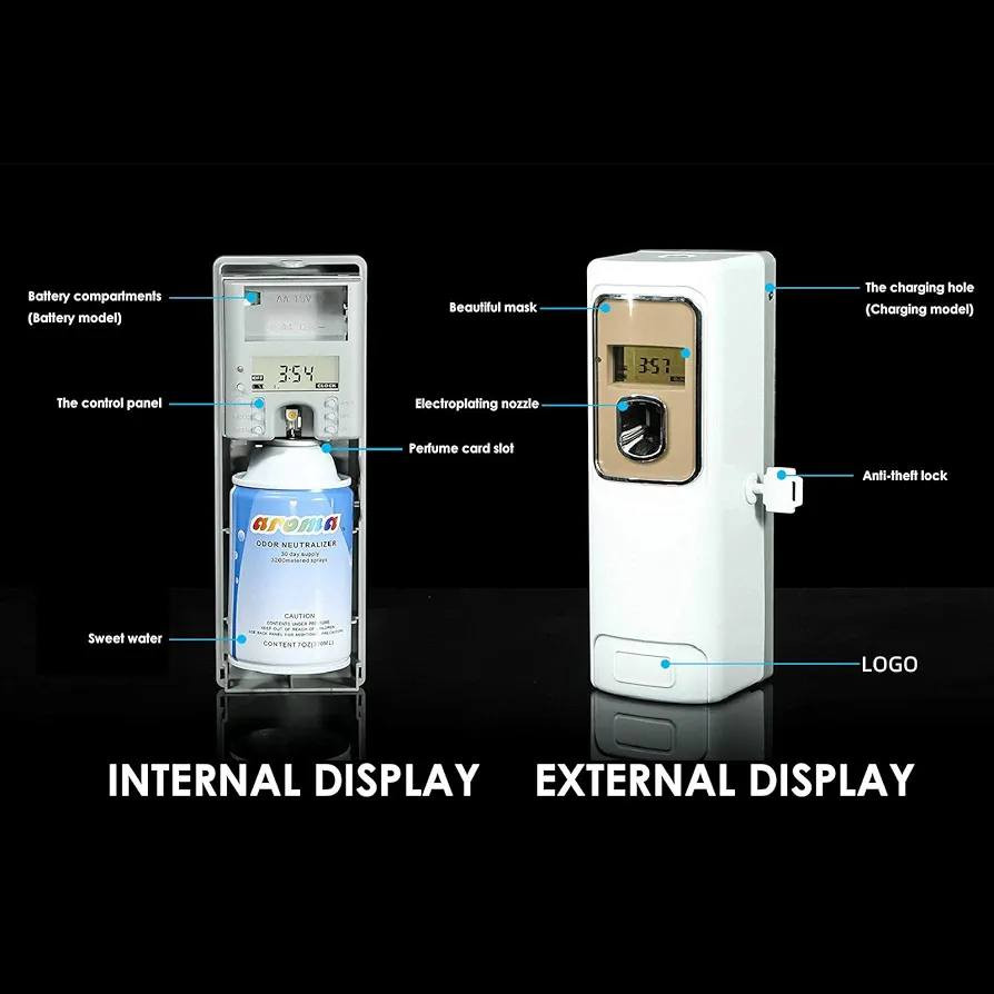 موزع معطر جو اوتوماتيكي قابل للبرمجة يثبت على الحائط مع شاشة LCD لغرفة النوم والحمام والفندق والمكتب،لون ابيض
السعر 10
يوجد توصيل لكل العراق 3 فقط 🫶🏻


**إذا كنت صاحب هذا الإعلان وتريد حذفه لأي سبب، رجاءا أرسل رسالة إلى الدعم الفني**