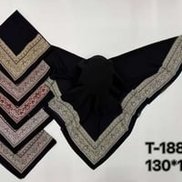حجاب جرجيت • اسود • توصيل