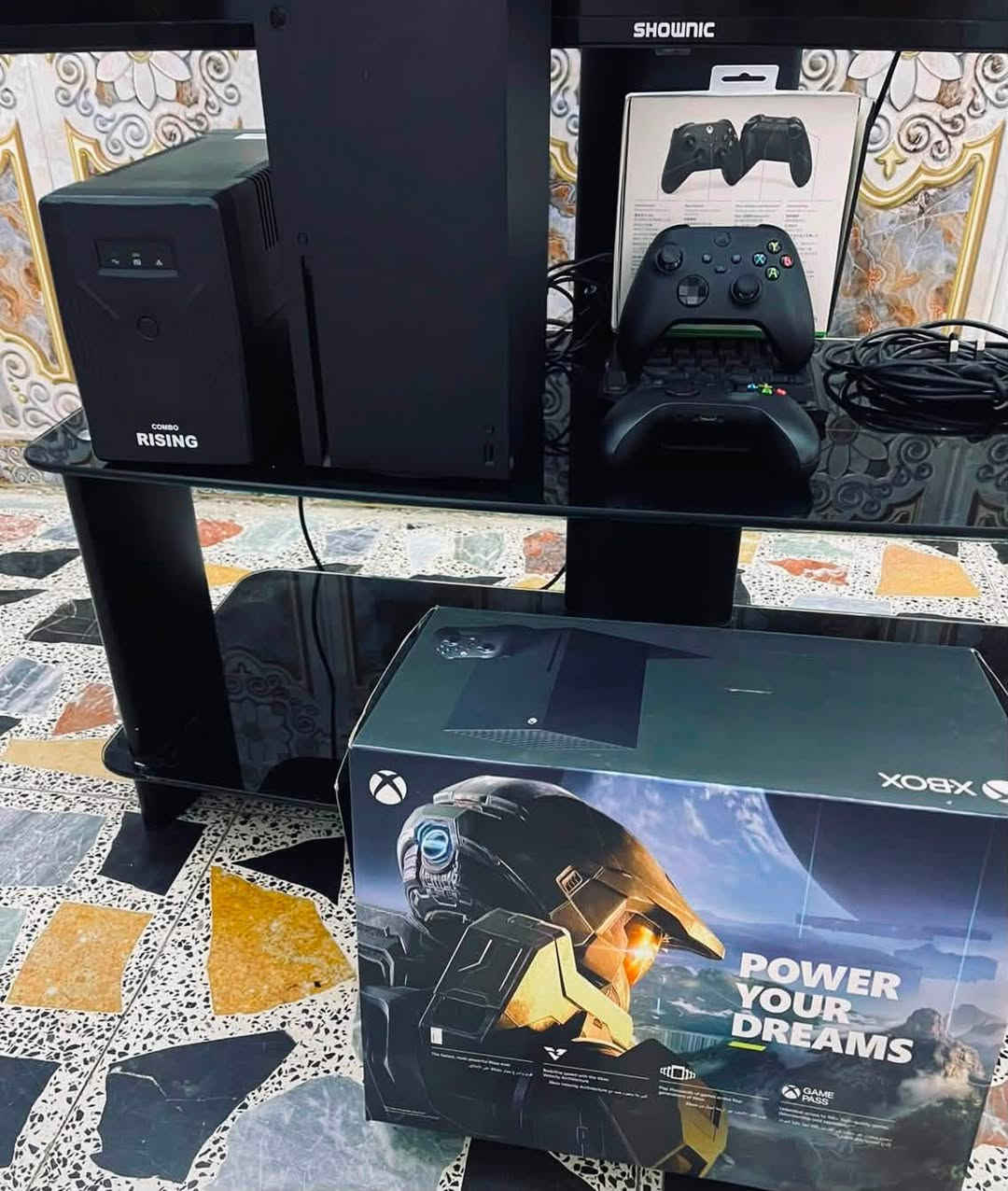 جهاز اكس بوكس سيريس اكس نظيف و اخو الجديد وكلشي ممفتوح بي 💯
و بدون حماوة وبدون خلل ونظافتة ‎%‎100
ويا ثنين جوستيك، الجوستيك الاصلية مال بلي وجوستيك تجاري،

جهاز يدعم 4k ذاكرتة 1 تيرا 
وجوستيك اصلية وبدون درفت 
وبي بعض الالعاب،
فيفا 26 و فيفا 25 وفورزا 6 و فورتنايت 

ويكون مع الجهاز اشتراك كيم باس سنوي

و ويا Ups سعرة 100 

الجهاز ويا كارتونة وتاخذه على الفحص 

💸: السعر مليون 

📍العنوان : بغداد/مدينة الصدر
📌الرقم : ***********
