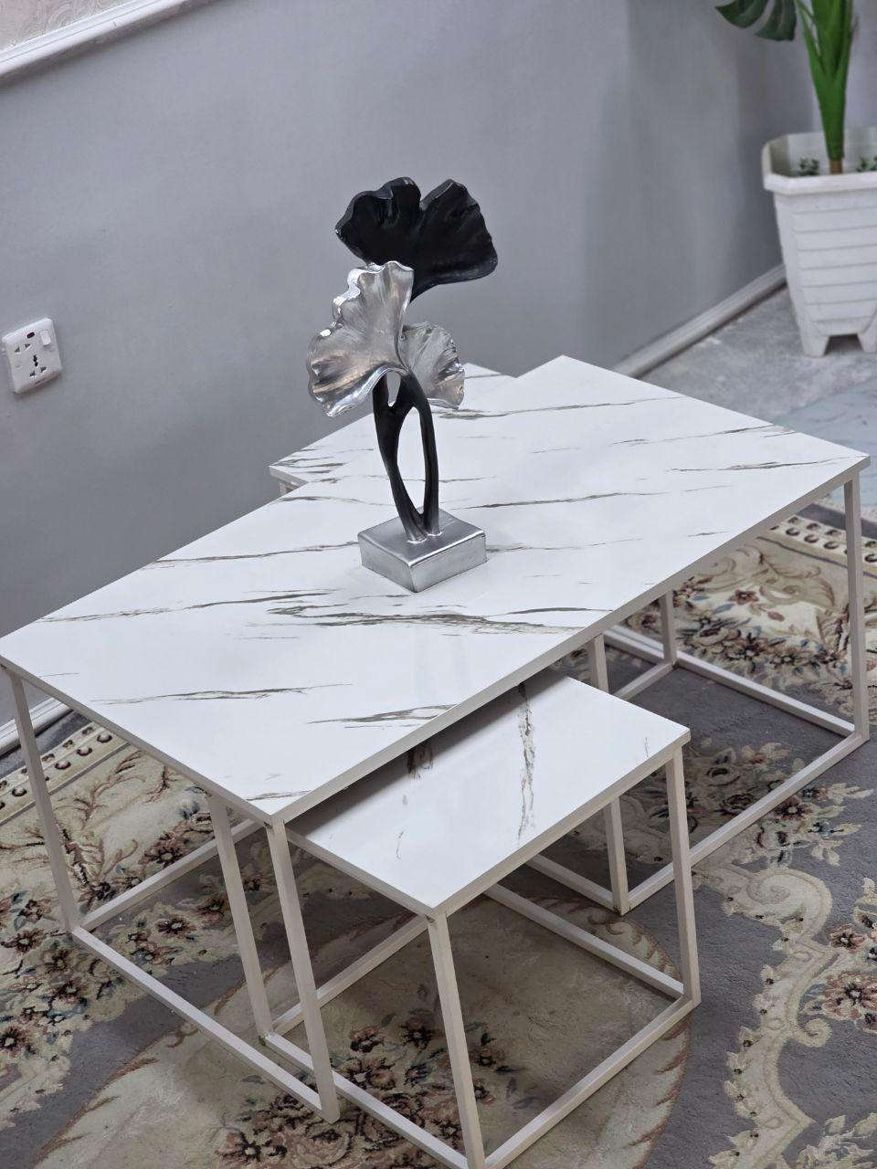 🔥 طبلة وسطية + ٢ صغار 🔥
تصميم عصري وأنيق
٣ قطع متداخلة توفر مساحة وتطي شكل مرتب 👌
مثالية للصالات وغرف الجلوس
📏 قياس الكبيرة:
▪️ العرض: ٥٧ سم
▪️ الطول: ١٠٠ سم
💰  🔥
(٣ قطع بهالسعر؟ فرصة ما تتعوض 👌)
🚚 توصيل مجاني داخل بغداد
📦 متوفر لجميع المحافظات بغداد, العراق


**إذا كنت صاحب هذا الإعلان وتريد حذفه لأي سبب، رجاءا أرسل رسالة إلى الدعم الفني**