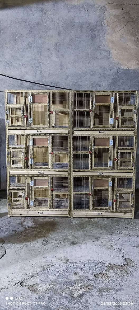 خانات الطيور حسب الطلب ***********
خانات ام 3 رتفاع الخانه 50 الواجهة 90 النزال 60
