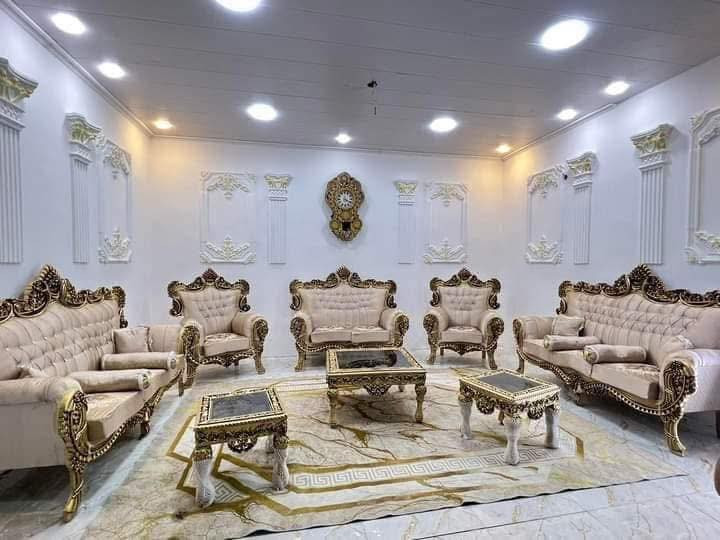 تخفيضات ✅✅✅
جميع الوان موديلات الريزين بسعر خيالي موجود فقط لدى معرض الريان 🤩❤👑🔱  ( السعر 900 الف )
موديل الزنجيل بسعر ( 900 الف )
تخم ملكي ريزين ١٠ مقاعد منشأ ايراني 
يتكون من ٢ ثلاثية - ٢ كراسي - ١ ثنائية 
مع سيت طبلات هدية و سيت كوشات وايضا والتوصيل مجاني لجميع محافظات العراق للحجز والاستفسار مراسلة الصفحة أو الاتصال على الرقم التالي ***********
