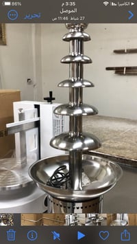 نافورة شوكلاتة • ست طبقات • ستانلس ستيل