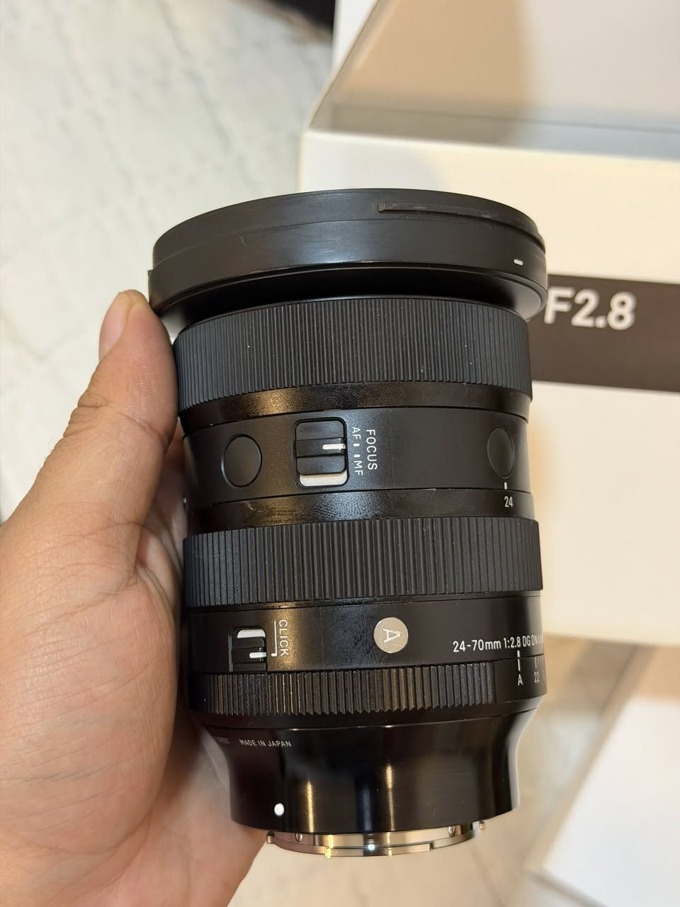 Sigma 24-70mm F2.8 DG DN II Art for SONY
للبيع‼️ 

عدسة 24-70 للسوني سيكما فتحة 2.8 الاصدار الثاني 

نضافتها 99‎%‎
موضحة بالصور كدامكم
عارضها للبيع 
السعر 1،125 
علما انَ سعر الجديد حالياً
 1370


**إذا كنت صاحب هذا الإعلان وتريد حذفه لأي سبب، رجاءا أرسل رسالة إلى الدعم الفني**