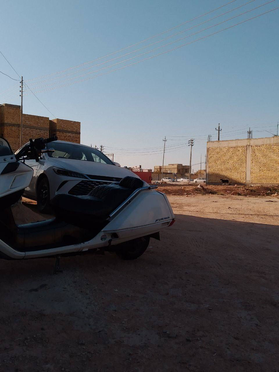 سلام عليكم
فيوجن للبيع دراجه نكره ابد ما ملعوب بيها 
تأيرات جدد 
كفر كامل نضافته حلوى 
كهربائيه كله شغاله لايت بك لايت اشاير كيلو متر كيج حماوه كيج بانزين شغال
حساس جك 
حساس بريك 
حساس اشاير
بطل 
مكاني نجف 
لخاص مفتوح***********
