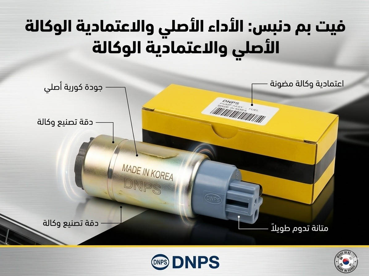 🛑 عرض خاص: فيت بم (دنـبـس) كوري أصلي 🔴
أعلى درجات الكفاءة والتحمل لسيارتك!
هل تبحث عن الأداء المستقر والاعتمادية العالية؟ نوفر لكم فيت بم دنبس الكوري الأصلي، الخيار المثالي لضمان تدفق وقود مثالي ومنتظم للمحرك.
✨ مميزات المنتج:
منشأ كوري أصلي 100% لضمان الجودة والعمر الافتراضي الطويل.
أداء مستقر ومقاومة عالية للظروف التشغيلية الصعبة.
حل جذري لمشاكل ضعف السحب أو تقطيع المحرك الناتجة عن ضعف ضخ الوقود.
🔥 السعر المنافس:
💰 25,000 دينار فقط! (سعر خاص ومناسب جداً).
🗺️ العنوان: النجف الأشرف _ قضاء المناذرة _ طريق مناذرة حيرة (مقابل سكلة الحديد).
📞 للحجز والاستفسار: ***********
