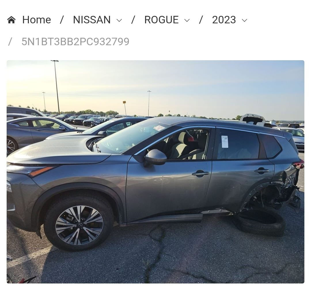 2023 نيسان روج 
بدون ارباك بدون شواصي بدون دواخل 
حادثها مرفق داخل المنشور 
تحويل وكاله ثاني يوم 
بسعر مناسب جداً 
ممتواجد ع الفيس اتصال 
واتس او خط وتدلل
***********
