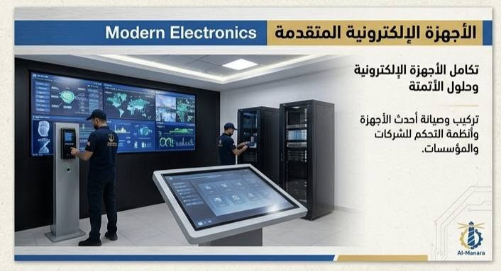 المنارة التكنولوجية
أمان ذكي وطاقة مستدامة 🛡️
📹 كاميرات مراقبة
🧯 أنظمة حريق
☀️ طاقة شمسية
📞 للطلب والاستفسار: [***********]
***********
