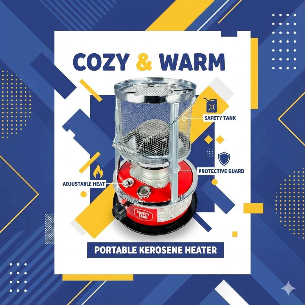 🔥 مدفأة نفطية ماركة سامكس🔥

​✨ الميزات:

​🛢️ سعة خزان النفط: 4.4 لتر

📉 أقصى استهلاك: ربع لتر / ساعة

🏠 مناسبة لغرفة بمساحة: 15 متر مربع

🛡️ ضمان لمدة سنة من تاريخ الشراء

📦 أبعاد الغلاف: 33 × 33 × 45 سم

📏 أبعاد المنتج: 30 × 30 × 42 سم

🔢 رقم الموديل: WKH-229DT

​💰 السعر: 49,000 دينار

​📞 للطلب والاستفسار:
📱 ***********
📱 ***********
​#مدفأة #صوبة #تدفئة #سامكس #SAMIX #أجهزة_منزلية #دفي_بيتك #شتاء_دافئ
