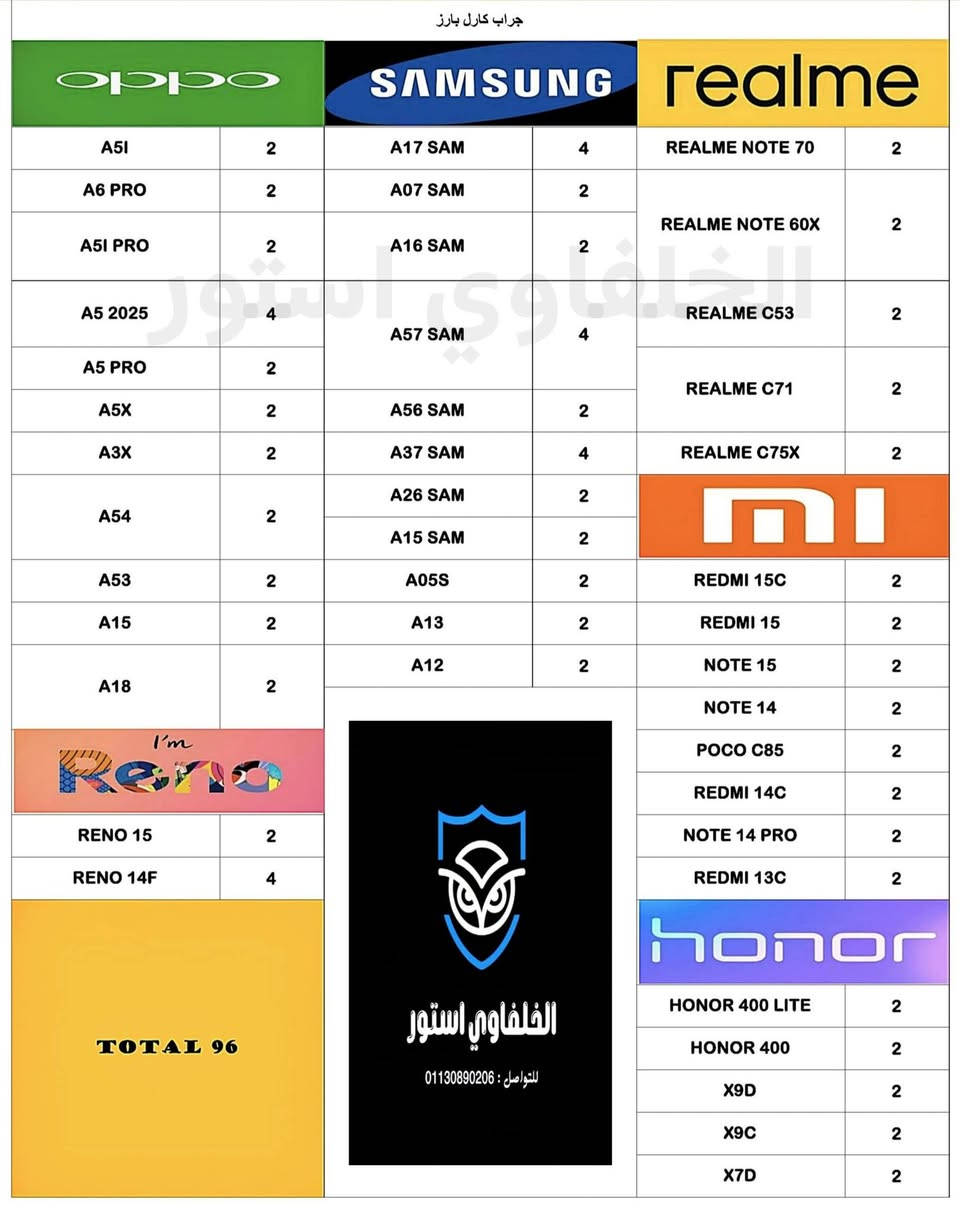 بفضل الله وحده 👑 
جراب كارل بارز
الشريحه 96 جراب
السعر حرق 🔥

للتواصل واتس 👇
https://wa.me/201130890206جرا
 جروب الواتس 👇  https://chat.whatsapp.com/GztT9Geb2fdHKI6tlHCCEx?mode=gi_t


**إذا كنت صاحب هذا الإعلان وتريد حذفه لأي سبب، رجاءا أرسل رسالة إلى الدعم الفني**