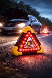 مثلث طوارئ • لوح شمسي • شاحن USB