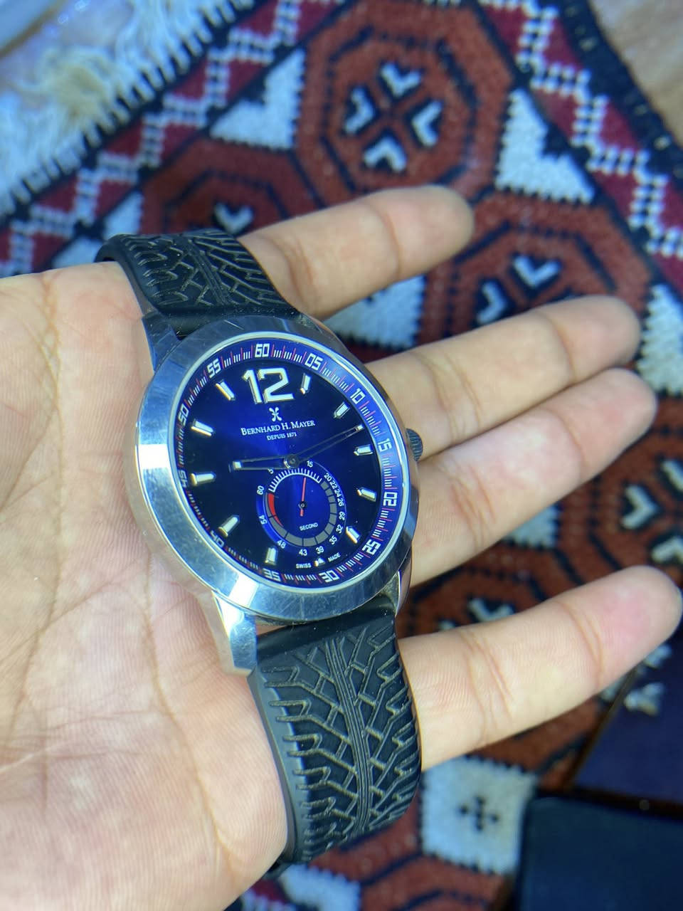 برنارد اتش. ماير سويسري اصلي
ساعة يد رجالية برنارد اتش. ماير دريفت ستانلس ستيل زرقاء

       قطر ساعة  44 مم

نوع الحركة كوارتز
مادةستانلس ستيل
مقاس السوار
20.50 سم
سنة الإنتاج
 2019سير وقفل اصلي 
بدون مرفقات   
سعر 110 الاف يتوفر توصيل


**إذا كنت صاحب هذا الإعلان وتريد حذفه لأي سبب، رجاءا أرسل رسالة إلى الدعم الفني**