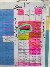 قطعة ارض للبيع مجمع بيت بنية فرع ٤١ ثالث قطعة عن الركن ١٠٠ م واجهة ٥ ن...