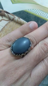 محبس فضة ايراني • عقيق سليمانية • حجر حديد صيني