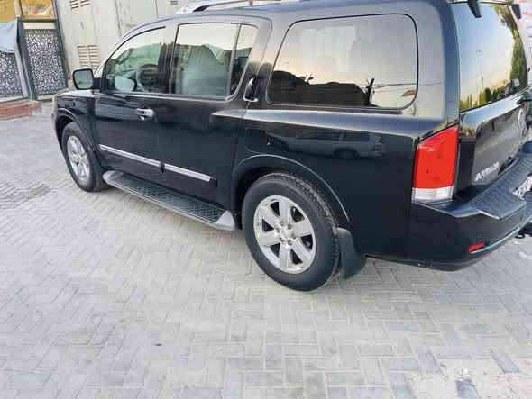 السلام عليكم نيسان ارمادا موديل 2012 فول /1/1 جلد بصمه فتحه محرك 8 سلندر/ كشنات كهرباء / خزن ميموري /  ترحيب / جنطه كهرباء/ مري شفط / ويل كروم نيكل / تخم تاير جديد / صدر امامي خلفي جديد/ رقم بغداد دولي جديد  / ابسمي  بيها 3 قطع صبغ  وباقي السياره مكفول سعر 145 / رايد مراوس  /للاستفسار الاتصال***********
