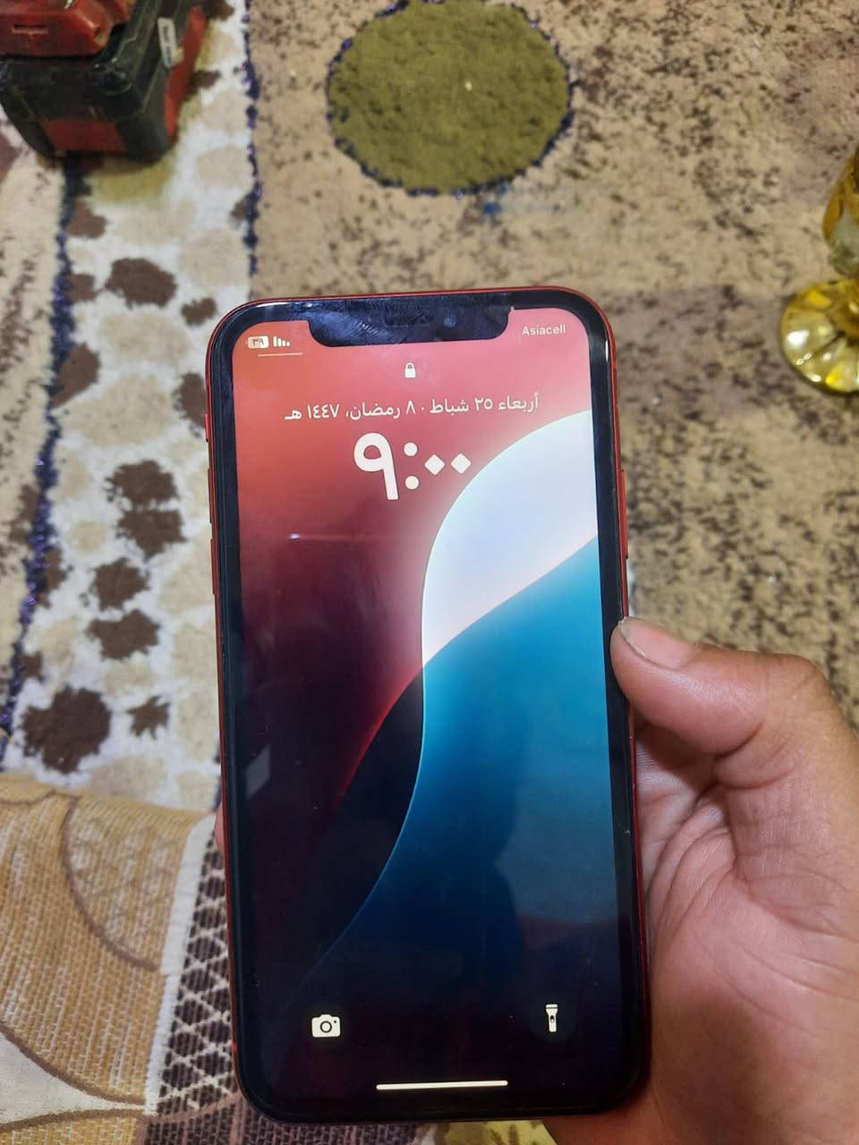 أيفون اكس ار
ذاكرة ٦٤ جيجا بطارية ٧٩ مكفوووول من التصليح سعرة ٢٣٥ مكاني بصرة رقمي ***********
