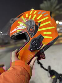 شلون الشباب سماعة خوذة ماركة BT10 اصلية  صوت واضح عزل قوي  مقاومة للما...