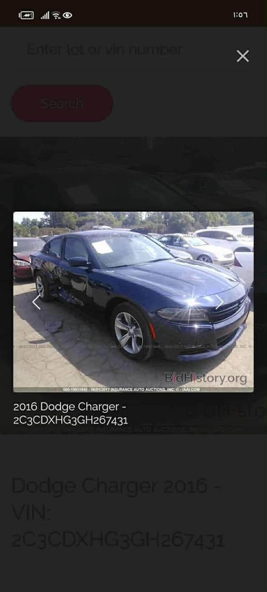 سلام عليكم
جارجر 2016 SXT
باب تبديل نفس الون
وجاملغ امامي صبغ 
رقم سيارة بغداد 
تحويل ثاني يوم 
مكان السيارة كربلاء حي الحسين 
***********
