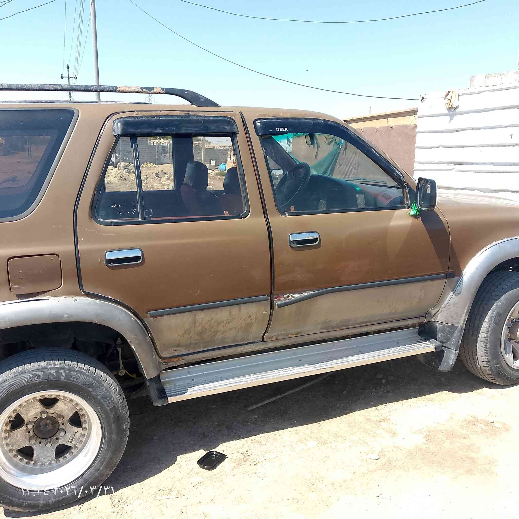 سلام عليكم جيب تيوتة موديل 92السيارة كاملة تقصة بس حددية سعرة 32بية مجال موبيل *********** مكان السيارة الناصرية المركزالمحافظة
