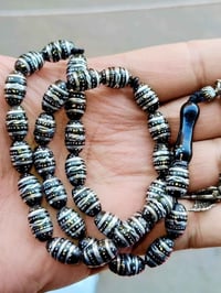 سبحة حجازي • تطعيم فضة • نوادر