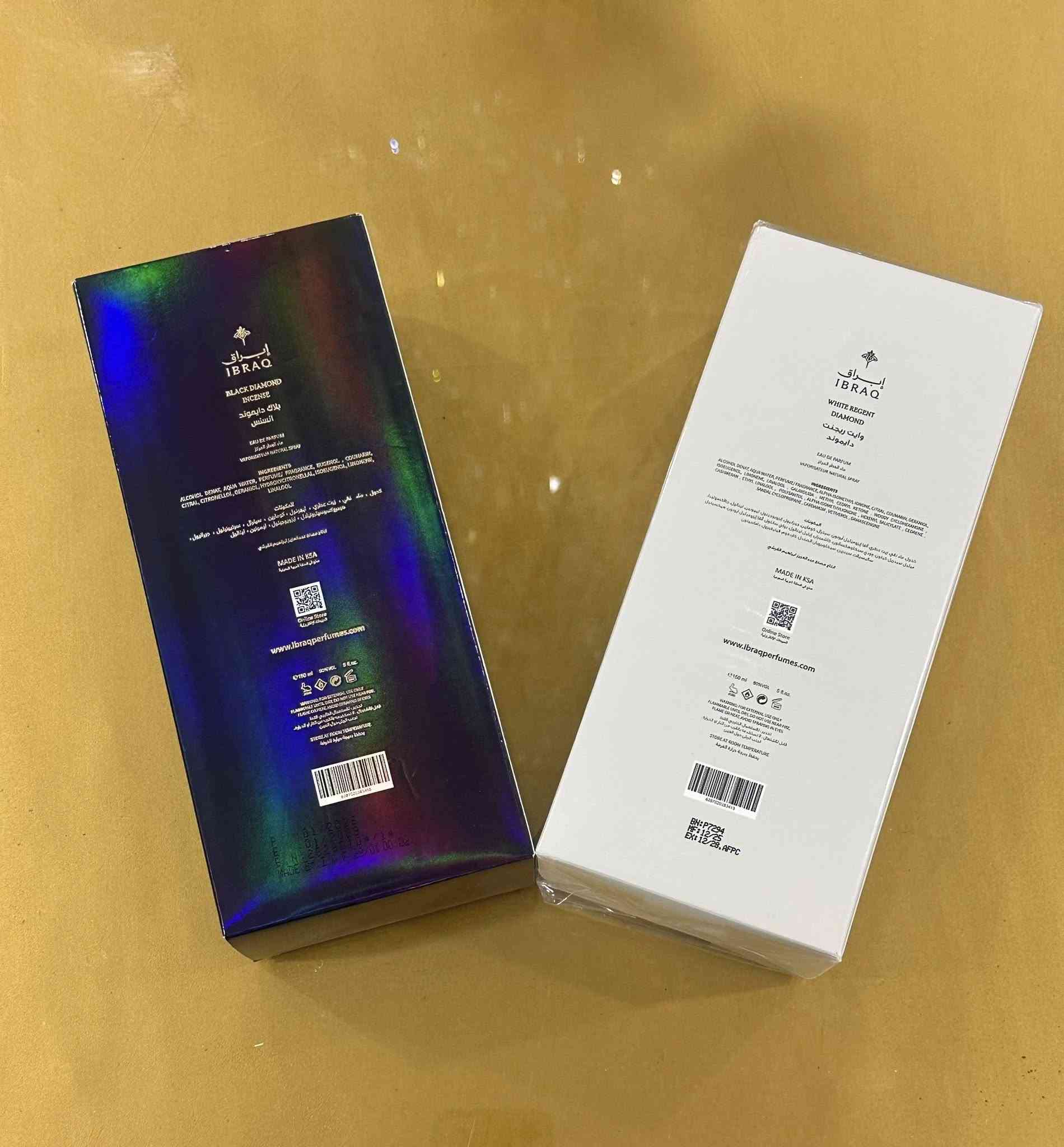 السلام عليكم شباب عندي عطور أصلية من ابراهيم القرشي للبيع بسعر مناسب جدا
▫️ White Regent Diamond
جديد بالكامل، غير مستخدم، بالليبل والغلاف مال الوكالة.

▫️ Black Diamond Incense
مستخدم استخدام خفيف جداً (تقريباً 15 رشة فقط).

✔️ العطور أصلية وكالة جايتني هدية من السعودية
✔️ موجود وصل وعلاكة الشركة الأصلية

💰 للسؤال عن السعر ارسل تم ويجيك بالخاص 

📍 الموقع: بغداد – المنصور
📱 للتواصل والاستفسار واتساب أو اتصال: ***********
