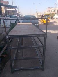 ميز حديد • طاولة حديد • ميز بسطيات • ميز مواكب • طاولة عرض • ميز مصبوغ...