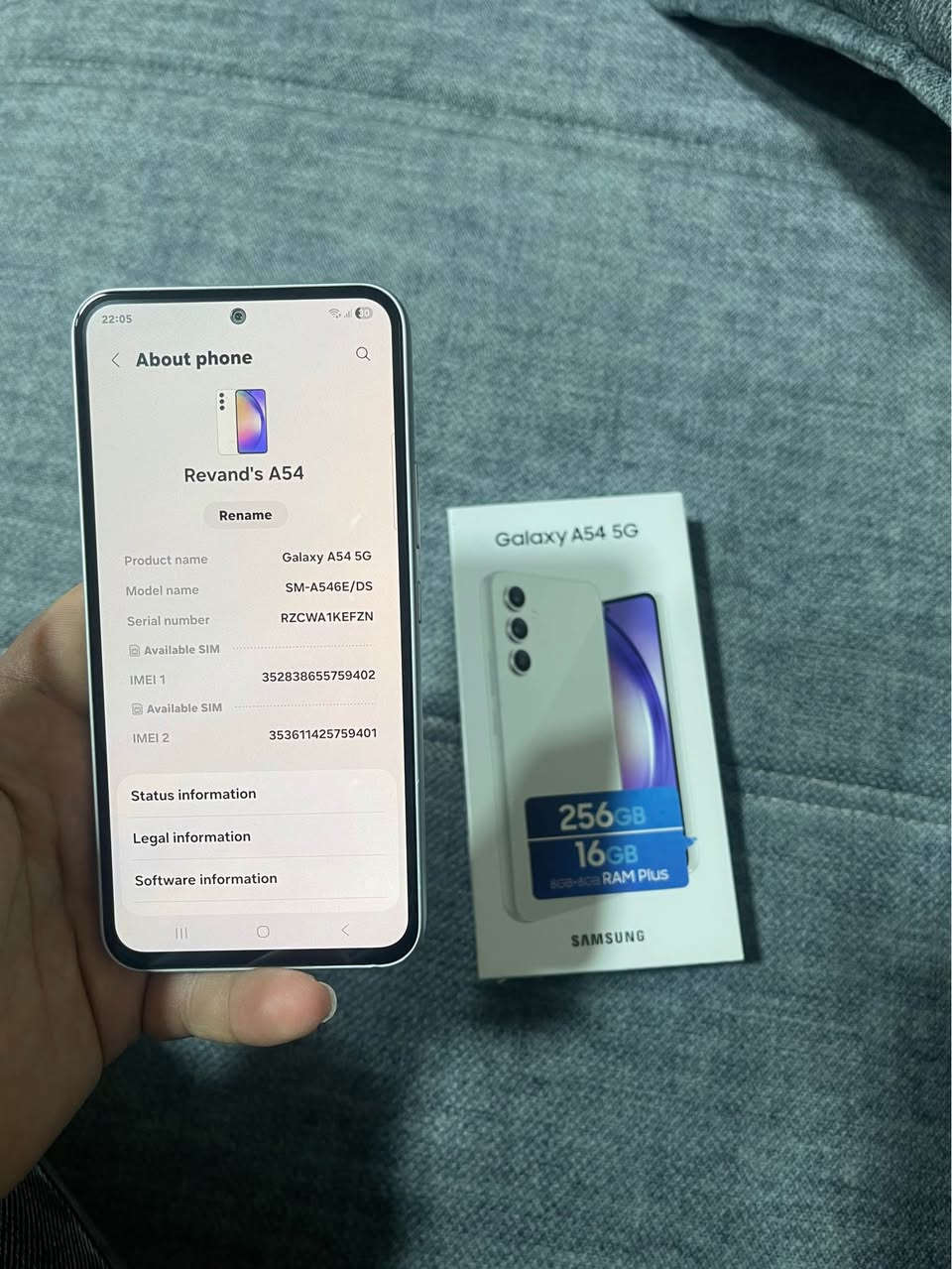 samsung galaxy a54 5g

زاکیرە ٢٥٦ 

ڕام ٨زاید٨

کامل ئەشیا لۆک لۆکە زۆر کەم ئیشی کردوە بە زەمانی ١ مانگ زۆر پاک و بێ عەیبە جوانترین شاشە و کامێرای هەیە 

کەلە شەحنی شەریکەی ٣٠ دۆلاری لەگەڵە

نرخی ٢٦٠ هەزار مەجالیکی برایانە 

*********** وەتساپ و ڤایبەر ❤️ دخان, السليمانية
