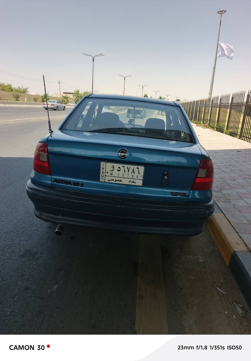 سلام عليكم اوبل استره موديل 93شركه سيارة خير من الله كير مكينه حداديه تخم تاير سياره فتحه أريل بلادي  رقم بغداد مالكها يمي مكاني نجف سيارة مامتعوبه بين قوسين (سياره ماعيزه لو برغي) سعرها 43 شراي انتصل ***********واتاسب
