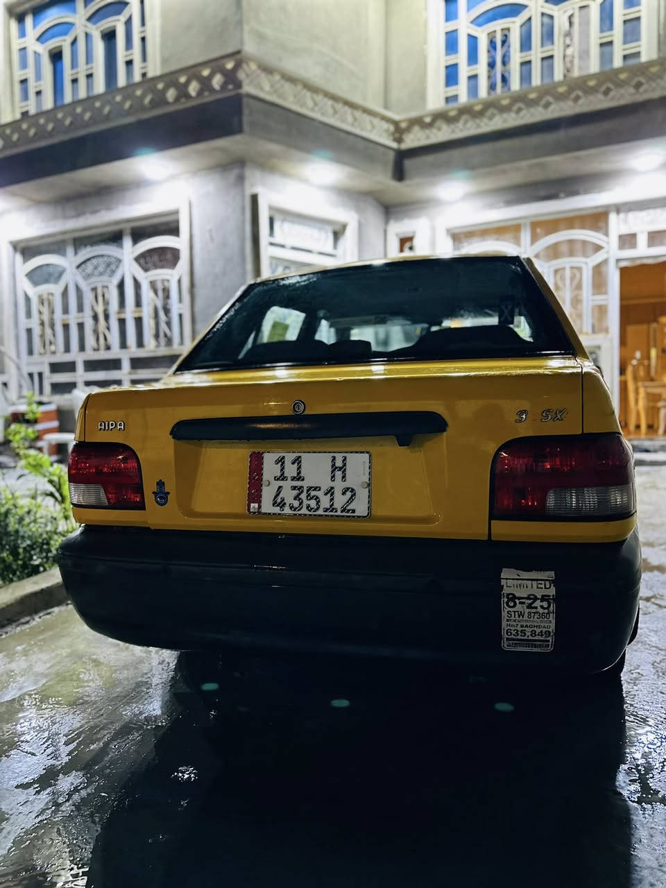 السلام عليكم
سايبا 2018 مكفولة 
رقم بغداد انكليزي مصفرة هيئة وغرامات 
تحويل مباشر 
منضومة غاز 
تخم تاير 
كير ومكينة كفالة 
صدر جديد 
مدوشمة عام السعر 48 $ 
مكاني بغداد البلديات 
***********
