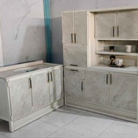 كاونتر ارضي • سنك مرمر ١٫٢م • ملحق متر ونص