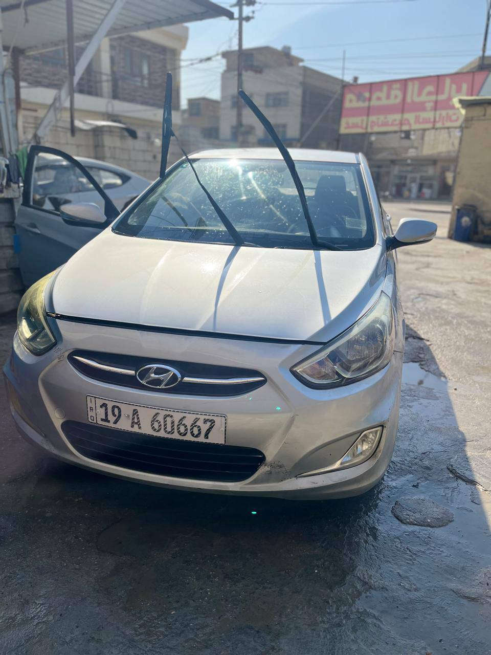 ا
السلام عليكم 
للبيع سيارة اكسنت رصاصي موديل 2016 
سيارة كفالة باستثناء جاملغ ايمن شخوط قليلة سيارة جاهزة سنوية لغاية 2031 رقم انكليزي باسمي سعر 85 ورقة
عنواني كربلاء
***********
