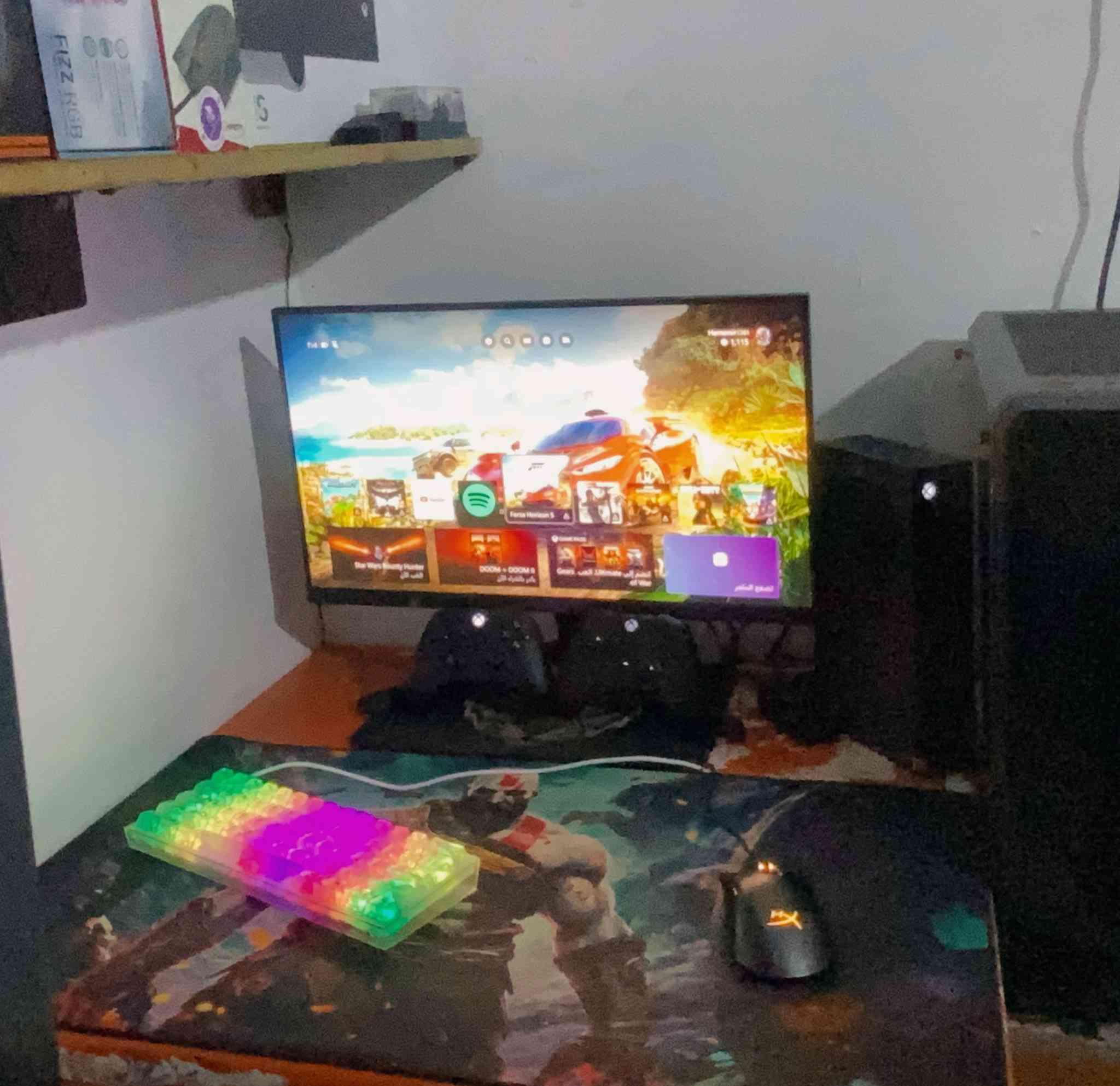 السلام عليكم شباب عندي اكس بوكس سيريس اي واحد T نظيف %100 بس حاليا تاركة بسبب الشغل وممحتاجة عارضة للبيع سعر
400 قفل نظيف وممفتوح اللّٰه شاهد تكدر تفحصة بيدك وإذا تأخذ ويا الشاشة والكيبورد والماوس والساعة هم عندي وعندي بطاريات ومبرد مال بلي احسبلكياة 650 وبي مجال للطيبين وشكرا
*********** واتساب فقط
و للعب اليوم ا
