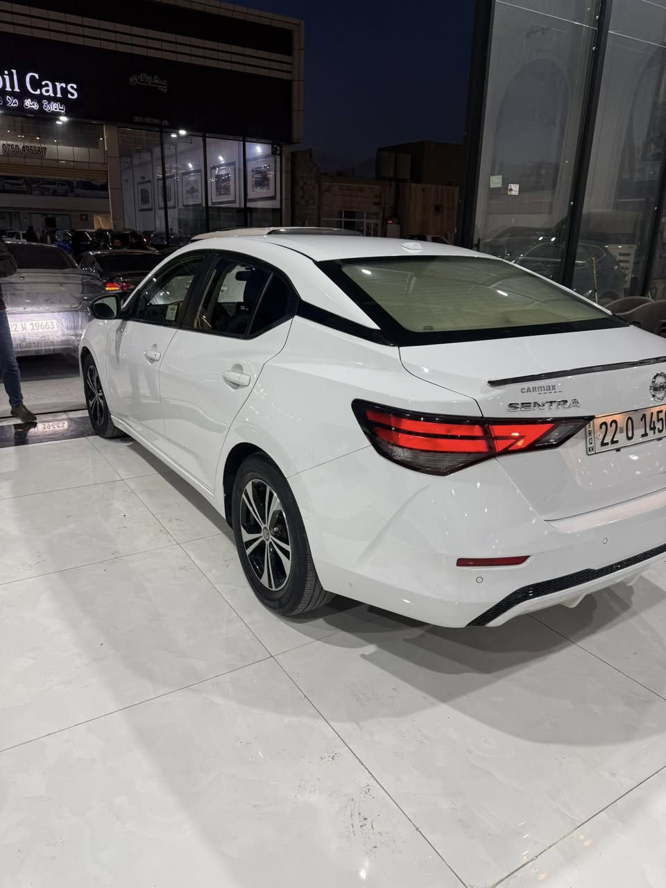 لبيع نيسان سنترا 2023 موصفات SV ماشي 48الف سياربيها 3قطعه امامي صبخ بدون شاصي بشرط ارباك استيران سستم سيار رقم اربيل بسمي سعر 138ورقه مكان اربيل ***********رقم شاصي داخل منشورا
