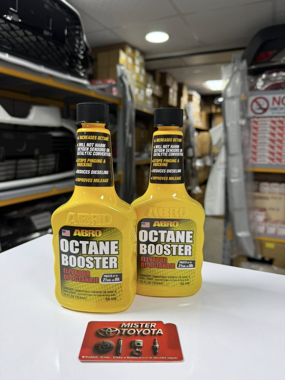 يتوفر جميع انواع سوائل و زيوت تويوتا الاصلية
ماء راديتر تويوتا وردي متوفر 1 لتر 4 لتر 5 لتر 
اوكتان ابرو الامريكي 
AT FUID
CVT FUID
ماء زجاج 
منظف مجموعة الاحتراق انجكتر كلينر من تويوتا 
زيت محرك تويوتا 
0 W 16
0 W 20
5 W 30
10 W 30

مستر تويوتا لتجارة قطع غيار السيارات 
السنك قرب جسر السنك عمارة الخياط 
جملة - مفرد 
للاستفسار ***********
يتوفر خدمة توصيل
