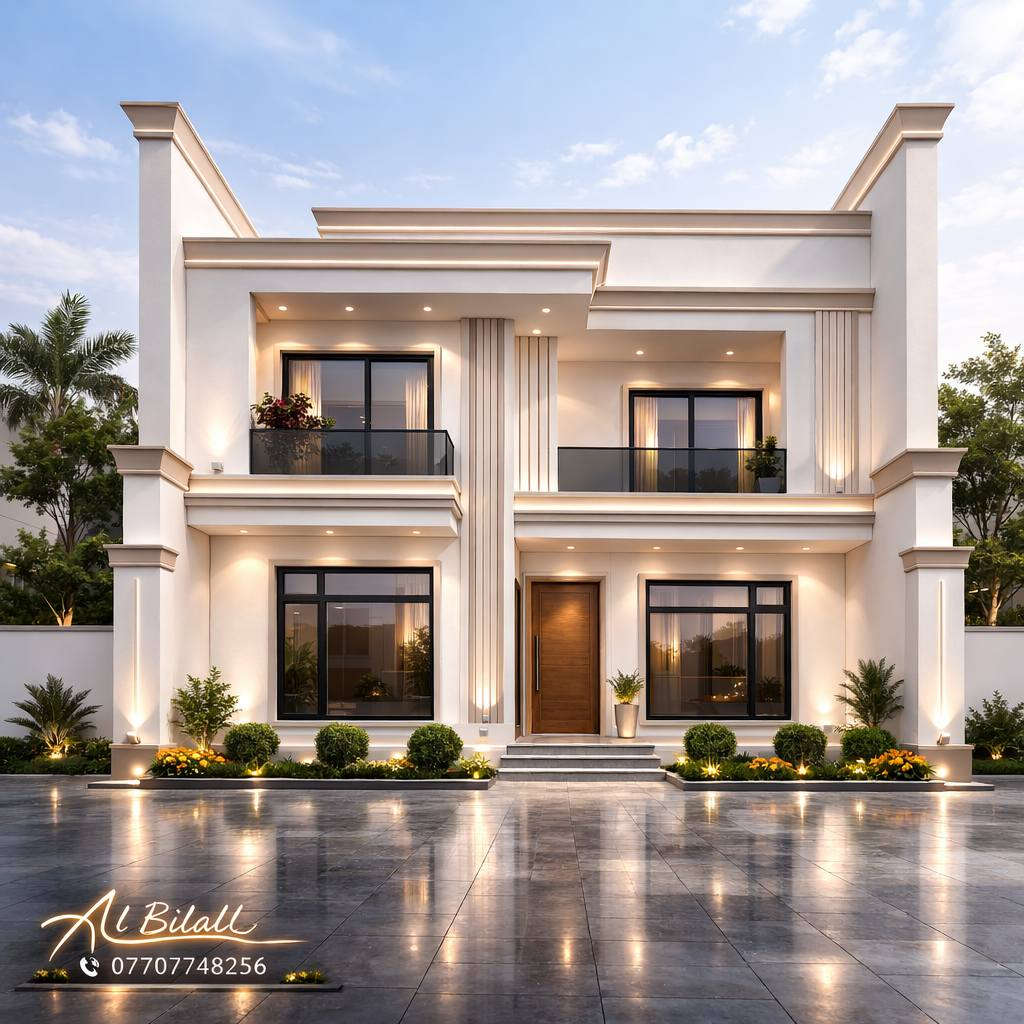 🎨 من أعمالنا الحديثة
تصميم مخطط دار مع واجهة بأسلوب مودرن معاصر بطابع راقٍ،
يرتكز على البساطة، هدوء التكوين، تناسق الخطوط،
مع إنارة شريطية أنيقة وتنسيق متوازن للمساحات الخضراء 🌿✨
📞 للتواصل: ***********
📍 مكتب البلال الهندسي – بعقوبة
🔗 الموقع على خرائط كوكل:
https://plus.codes/8H56PJXW+P4X
💬 نعمل بذوق ودقة…
✨ رأيكم يهمنا.
